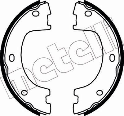 METELLI 53-0249K комплект тормозных колодок, стояночная тормозная с на MERCEDES-BENZ SPRINTER 4,6-t фургон (906)