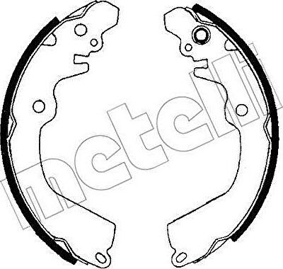 METELLI 53-0257 комплект тормозных колодок на MITSUBISHI CARISMA (DA_)