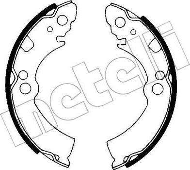 METELLI 53-0272 комплект тормозных колодок на NISSAN SUNNY II Hatchback (N13)