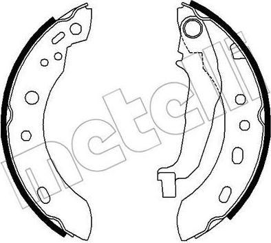 METELLI 53-0288 комплект тормозных колодок на NISSAN MICRA II (K11)