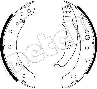 METELLI 53-0332 комплект тормозных колодок на PEUGEOT 206 SW (2E/K)