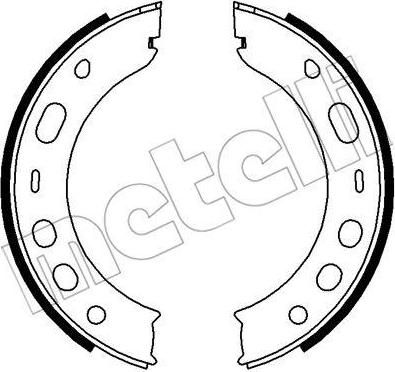METELLI 53-0336 комплект тормозных колодок, стояночная тормозная с на PORSCHE 911 Speedster (964)