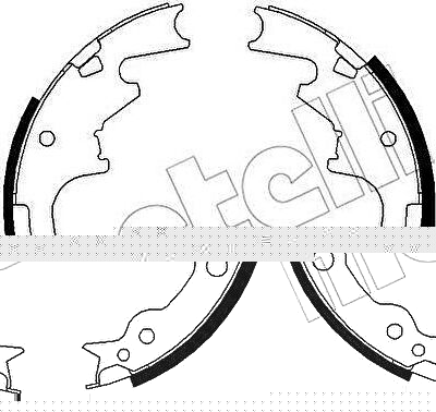 METELLI 53-0357 комплект тормозных колодок на JEEP WRANGLER II (TJ)