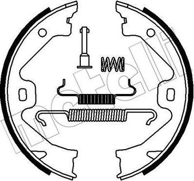 METELLI 53-0369K комплект тормозных колодок, стояночная тормозная с на MG MG ZT- T