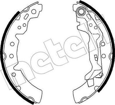 METELLI 53-0432 комплект тормозных колодок на TOYOTA CARINA E седан (_T19_)