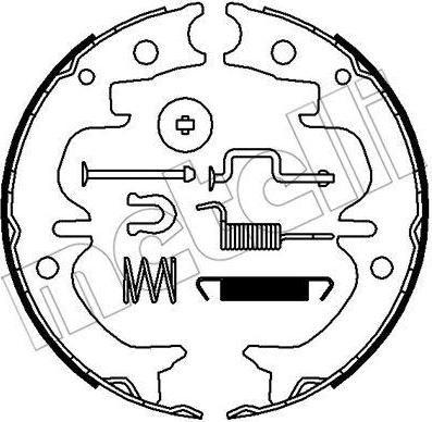 METELLI 53-0442K комплект тормозных колодок, стояночная тормозная с на TOYOTA CELICA Наклонная задняя часть (ST16_, AT16_)