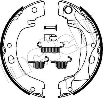 METELLI 53-0446K комплект тормозных колодок, стояночная тормозная с на TOYOTA COROLLA (CDE12_, ZZE12_, NDE12_, ZDE12_)