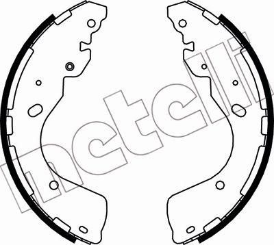METELLI 53-0508 комплект тормозных колодок на NISSAN NAVARA (D40)