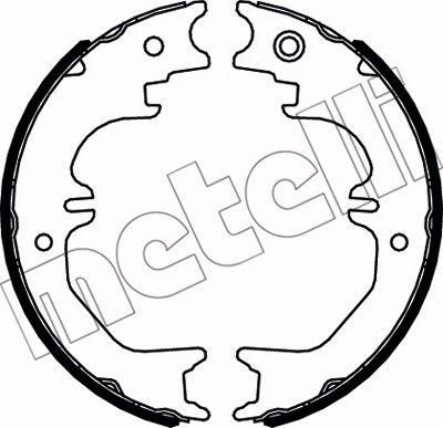 METELLI 53-0524 комплект тормозных колодок, стояночная тормозная с на TOYOTA LAND CRUISER 100 (FZJ1_, UZJ1_)