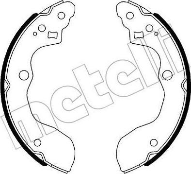 METELLI 53-0540 комплект тормозных колодок на SUZUKI SX4 (EY, GY)