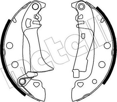 METELLI 53-0555 комплект тормозных колодок на FIAT 131 Familiare/Panorama (131_)