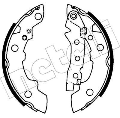 METELLI 53-0623K комплект тормозных колодок на RENAULT 4 (112_)
