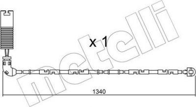 METELLI SU.113 сигнализатор, износ тормозных колодок на 3 кабрио (E46)