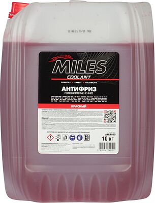 Miles Антифриз G12+ MILES готовый 10 л (AFRR010)
