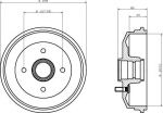 MINTEX MBD016 тормозной барабан на FORD ESCORT VII седан (GAL, AFL)