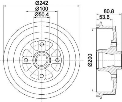 MINTEX MBD330 тормозной барабан на CHEVROLET LANOS седан