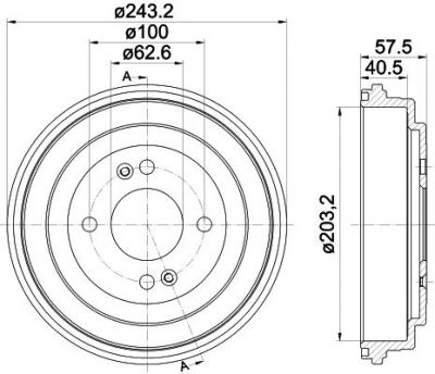 MINTEX MBD339 тормозной барабан на HYUNDAI i20 (GB)