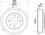 MINTEX MBD378 тормозной барабан на HYUNDAI ACCENT II седан (LC)