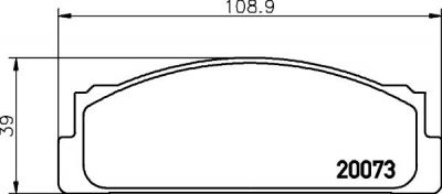 MINTEX MDB1013 комплект тормозных колодок, дисковый тормоз на FIAT FIORINO фургон (146)