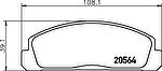 MINTEX MDB1122 комплект тормозных колодок, дисковый тормоз на MAZDA 323 I (FA)