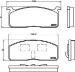 MINTEX MDB1144 комплект тормозных колодок, дисковый тормоз на TOYOTA HIACE III c бортовой платформой/ходовая часть (YH8_, LH8_)