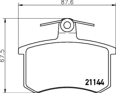 MINTEX MDB1191 комплект тормозных колодок, дисковый тормоз на AUDI 100 (4A, C4)