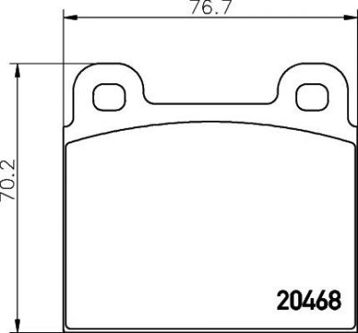 MINTEX MDB1235 комплект тормозных колодок, дисковый тормоз на OPEL MONZA A (22_)