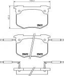 MINTEX MDB1315 комплект тормозных колодок, дисковый тормоз на PEUGEOT 505 Break (551D)