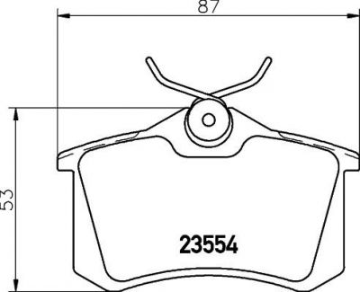 MINTEX MDB1382 Тоpмозные колодки Disc brake pads passen