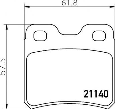 MINTEX MDB1385 Колодки тормозные для дискового тормоза 4467072