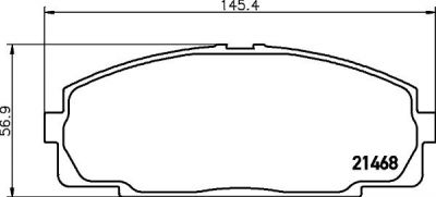 MINTEX MDB1398 комплект тормозных колодок, дисковый тормоз на TOYOTA HIACE IV автобус (LH1_)