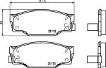 MINTEX MDB1420 комплект тормозных колодок, дисковый тормоз на ISUZU GEMINI седан (JT)