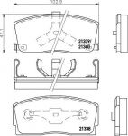 MINTEX MDB1427 комплект тормозных колодок, дисковый тормоз на DAIHATSU APPLAUSE II (A101)