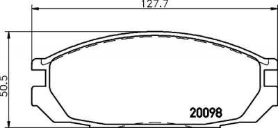 MINTEX MDB1452 Комплект тормозных колодок, диско