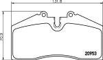 MINTEX MDB1457 комплект тормозных колодок, дисковый тормоз на PORSCHE 911 кабрио (993)