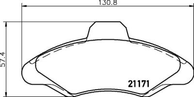 MINTEX MDB1493 комплект тормозных колодок, дисковый тормоз на FORD ESCORT VII седан (GAL, AFL)