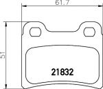MINTEX MDB1554 комплект тормозных колодок, дисковый тормоз на KIA SEPHIA седан (FA)