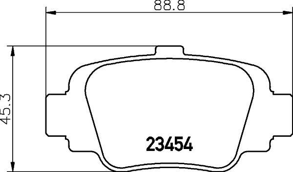 MINTEX MDB1569 комплект тормозных колодок, дисковый тормоз на NISSAN MICRA II (K11)