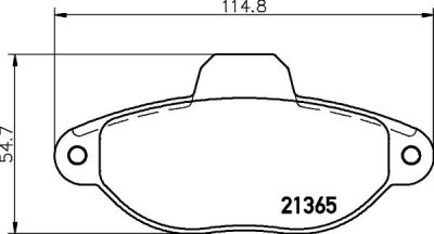 MINTEX MDB1573 комплект тормозных колодок, дисковый тормоз на FIAT CINQUECENTO (170)