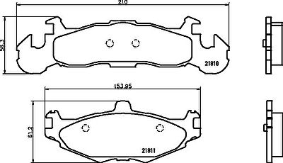 MINTEX MDB1601 комплект тормозных колодок, дисковый тормоз на CHRYSLER ES