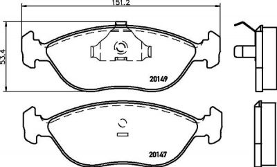 MINTEX MDB1640 комплект тормозных колодок, дисковый тормоз на VOLVO 460 L (464)