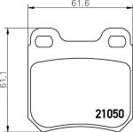 MINTEX MDB1651 комплект тормозных колодок, дисковый тормоз на OPEL OMEGA A (16_, 17_, 19_)