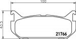MINTEX MDB1680 комплект тормозных колодок, дисковый тормоз на MAZDA 626 IV Hatchback (GE)