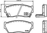 MINTEX MDB1720 комплект тормозных колодок, дисковый тормоз на NISSAN SUNNY III Liftback (N14)