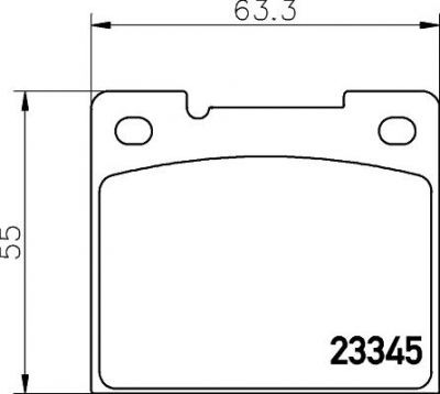 MINTEX MDB1723 комплект тормозных колодок, дисковый тормоз на VOLVO 240 Kombi (P245)