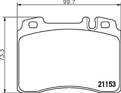 MINTEX MDB1724 комплект тормозных колодок, дисковый тормоз на MERCEDES-BENZ E-CLASS (W124)