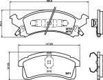 MINTEX MDB1772 комплект тормозных колодок, дисковый тормоз на CHEVROLET CAVALIER седан