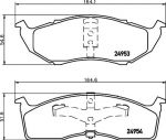MINTEX MDB1783 комплект тормозных колодок, дисковый тормоз на DODGE CARAVAN