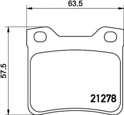 MINTEX MDB1834 комплект тормозных колодок, дисковый тормоз на PEUGEOT 406 Break (8E/F)