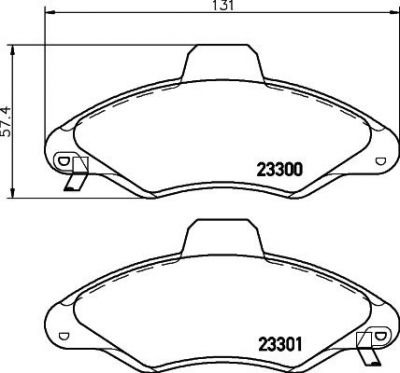 MINTEX MDB1842 комплект тормозных колодок, дисковый тормоз на FORD ESCORT VII седан (GAL, AFL)